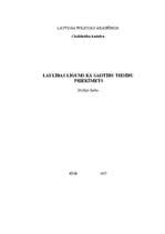 Referāts 'Laulību līgums kā saistību tiesību priekšmets', 1.