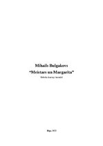 Referāts 'Mihaila Bulgakova romāns "Meistars un Margarita"', 1.