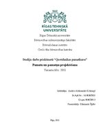 Paraugs 'Studiju darbs priekšmetā “Ģeotehnikas pamatkurss” Pamatu un pamatņu projektēšana', 1.