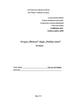 Referāts 'Grupas "Melanse" singla "Nedēļas stāsts" ieraksts', 1.