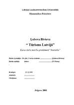Referāts 'Tūrisms Latvijā', 1.
