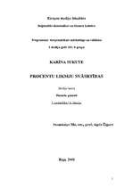 Konspekts 'Procentu likmju svārstības', 1.