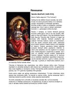 Konspekts 'Renesanses laika gleznas. Analīze', 1.