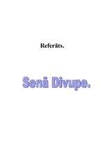 Referāts 'Senā Divupe', 1.