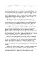 Eseja 'Learning at Home Is Better then Learning at School', 1.