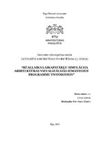 Referāts 'Rēallaika laikapstākļu simulācija arhitektūras vizualizācijās izmantojot program', 1.