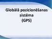 Prezentācija 'Globālā pozicionēšanas sistēma', 1.