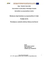 Referāts 'Pasūtījumu uzskaites sistēma šūšanas darbnīcai', 1.