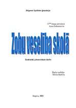 Referāts 'Zobu veselība skolās', 1.