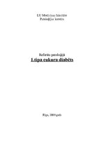 Referāts 'Pirmā tipa cukura diabēts', 1.