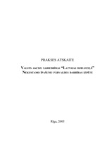 Prakses atskaite 'VAS "Latvijas Dzelzceļš" Nekustamo īpašumu pārvaldes darbības izpēte', 1.