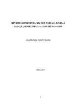 Referāts 'Sievietes reprezentācija ziņu portāla Delfi.lv sadaļā "Sievietēm" 13.-19.janvārī', 1.