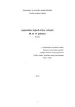 Referāts 'Apgaismības idejas Latvijas teritorijā 18. un 19.gadsimtā', 1.