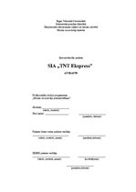 Prakses atskaite 'Prakses atskaite SIA "TNT Ekspress"', 1.