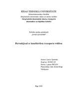 Referāts 'Pārvadājumi ar kombinētiem transporta veidiem', 1.