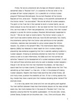 Eseja 'Nuclear Iran: A Real or a Constructed Threat?', 3.