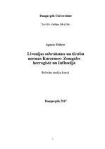 Referāts 'Livonijas sabrukums un tiesību normas Kurzemes - Zemgales hercogistē un Inflanti', 1.