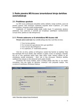 Referāts 'Biroja automatizācijas iespējas MS Access vidē', 8.