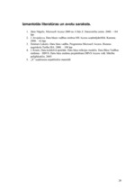 Referāts 'Biroja automatizācijas iespējas MS Access vidē', 20.