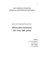 Biznesa plāns 'Biznesa plāns uzņēmumam 2007.gadam', 1.