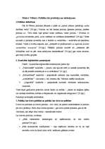 Konspekts 'Makss Vēbers "Politika kā profesija un aicinājums" kopsavilkums', 1.