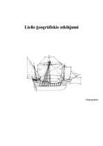 Referāts 'Lielie ģeogrāfiskie atklājumi', 1.