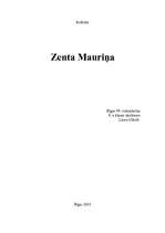 Referāts 'Zenta Mauriņa', 1.