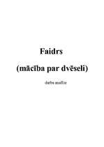 Konspekts 'Platona darba "Faidrs" analīze', 1.