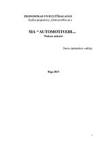 Prakses atskaite 'Prakses atskaite finanšu analīzē ražošanas uzņēmumā', 1.