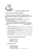 Konspekts 'Lieldienas (darba lapa)', 1.