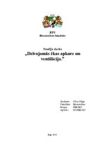 Paraugs 'Apkures un ventilācijas aprēķins', 1.