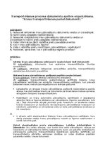 Konspekts 'Transportēšanas procesa dokumentu aprites organizēšana', 1.
