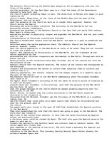 Eseja 'Christianity in the New World', 1.