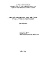 Diplomdarbs 'Latviešu tautas deju soļu mācīšana sporta stundās sākumskolā', 1.