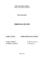 Diplomdarbs 'Pirkuma līgums', 1.