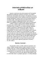 Konspekts 'Interneta priekšrocības un trūkumi', 1.