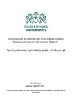 Konspekts 'Sprintu plānošanas optimizācija spējās izstrādes pieejā', 1.