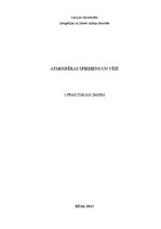 Prakses atskaite 'Atmosfēras spiediens un vējš', 1.