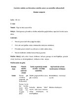 Konspekts 'Latviešu valodas un literatūras mācību saturs un metodika sākumskolā. Stundas ko', 1.