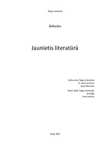 Referāts 'Jaunietis literatūrā', 1.