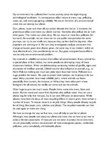 Eseja 'Environmental Problems', 1.