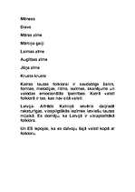 Referāts 'Latviešu folklora', 7.