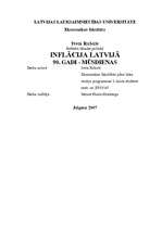 Referāts 'Inflācija Latvijā. 90tie gadi - mūsdienas', 1.