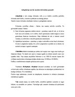 Konspekts 'Adaptācija un tās nozīme dzīvnieku pasaulē', 1.