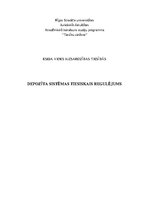 Eseja 'Depozīta sistēmas tiesiskais regulējums', 1.