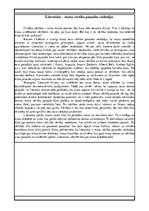 Eseja 'Literatūra - manu vērtību pasaules veidotāja', 1.