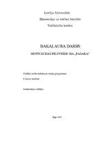 Diplomdarbs 'Motivācijas pilnveide SIA "Pasaka"', 1.