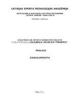 Prakses atskaite 'Treneru prakses dienasgrāmata', 1.