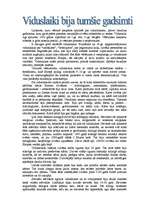 Eseja 'Viduslaiki - tumšie gadsimti', 1.