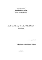 Eseja 'Analysis of George Orwell’s "Why I Write"', 1.